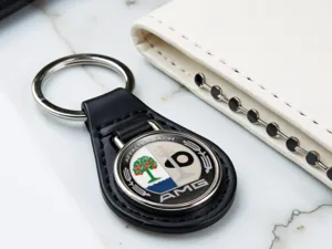 Mercedes Support Clés Cuir Acrylique Haut Style Moderne
